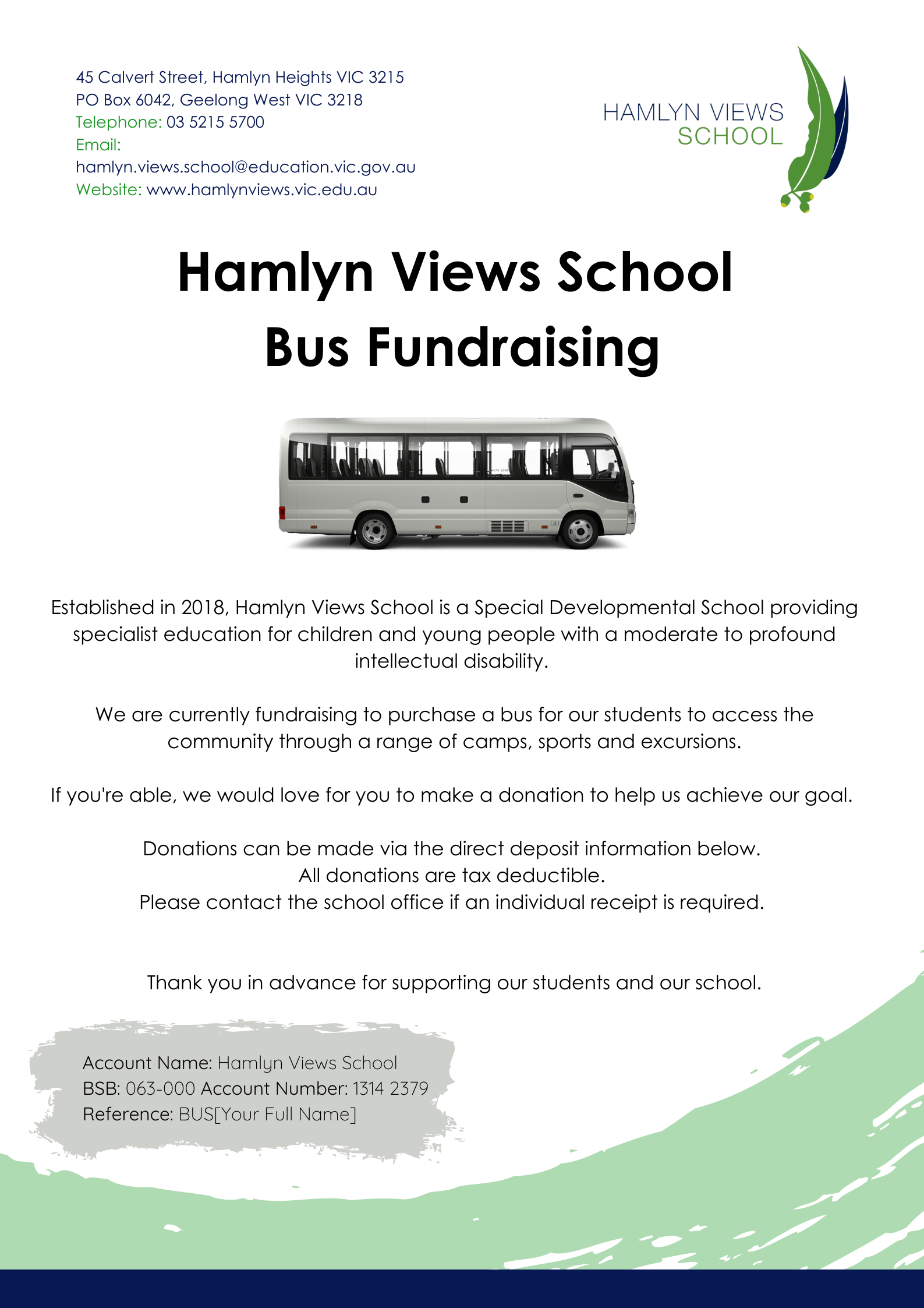Community Donations Flyer