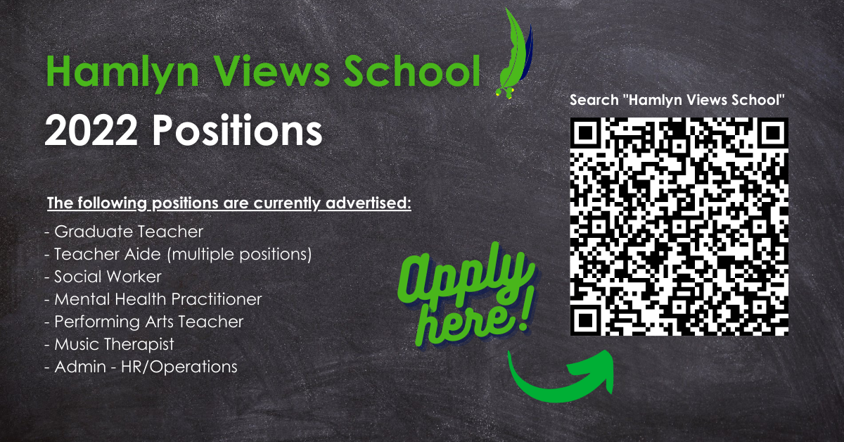 Hamlyn Views School 2022 Positions
